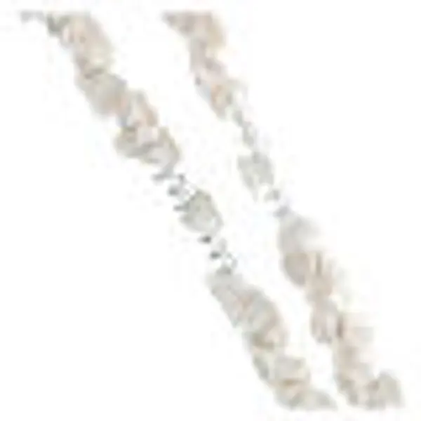 Chapelet Medjugorje roses blanches croix paillettes