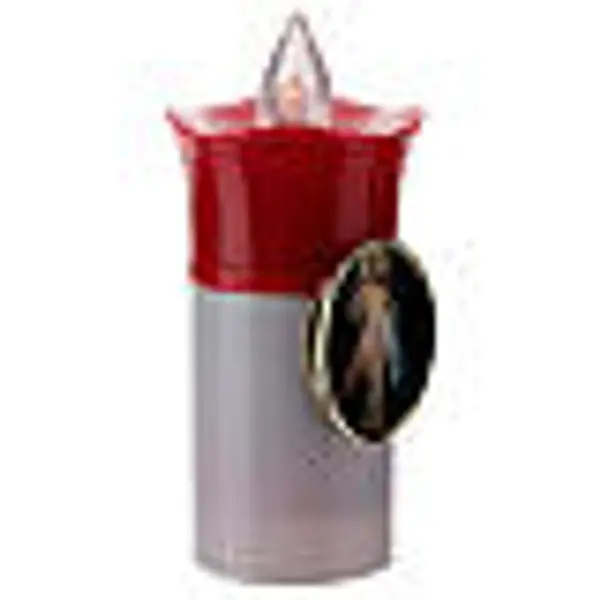 Veilleuse Lumada image Christ blanc flamme jaune tremblante