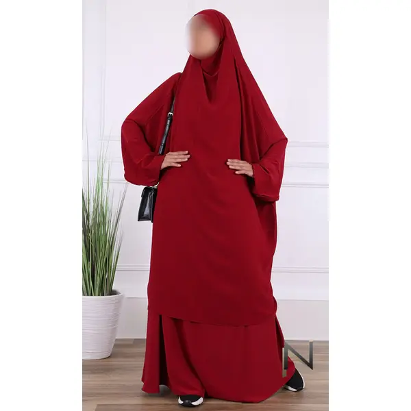 Jilbab 2 pièces jupe Amana soie de Médine