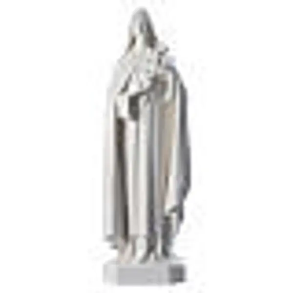 Sainte Thérèse en fibre de verre blanche 60cm