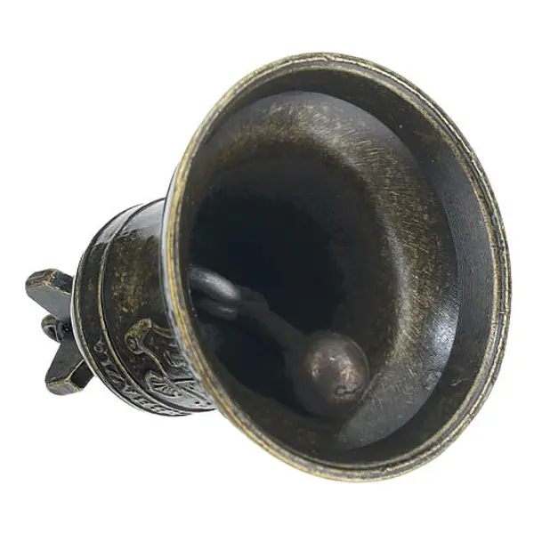 Cloche métal bruni Saint Benoît 5x7 cm