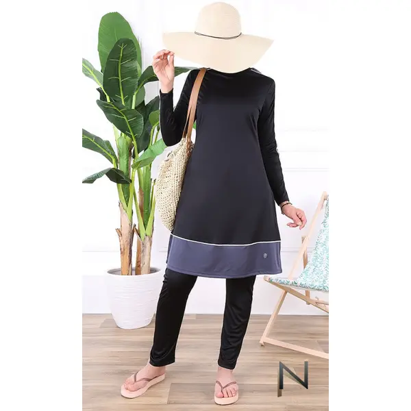 Burkini turban BK108 bicolore