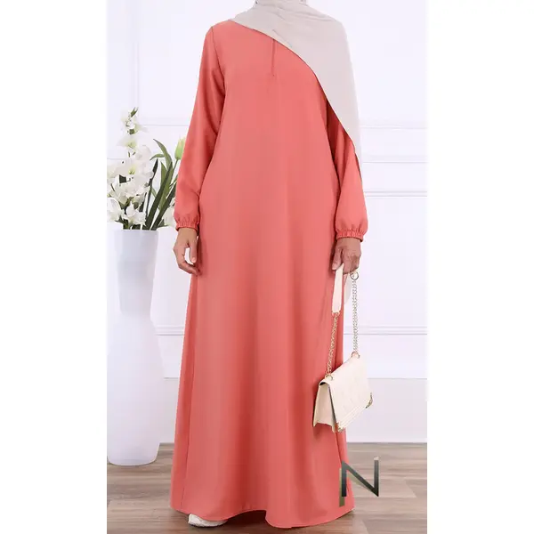 Abaya Sirine col zippé