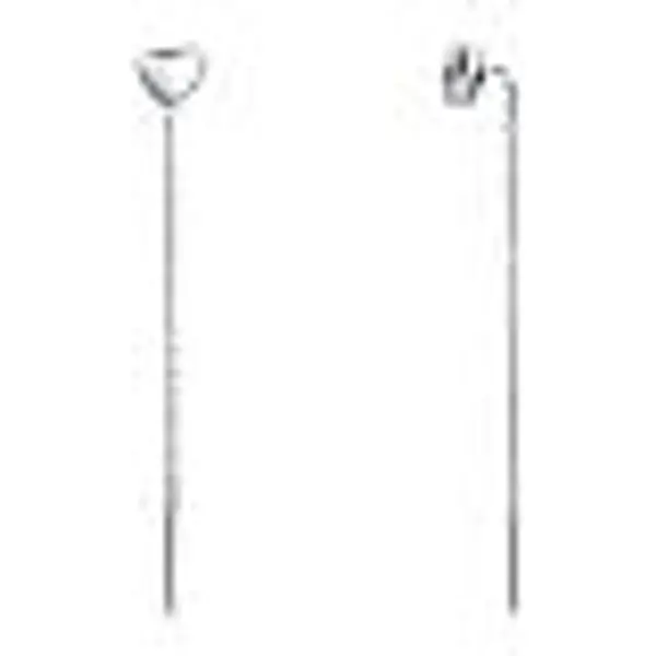 Boucles d'oreilles cœur pendantes acier inoxydable