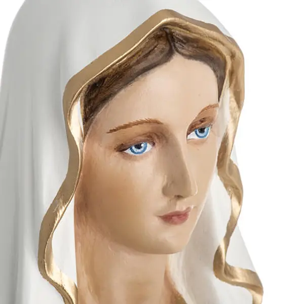 Notre-Dame de Lourdes 60 cm fibre de verre colorée