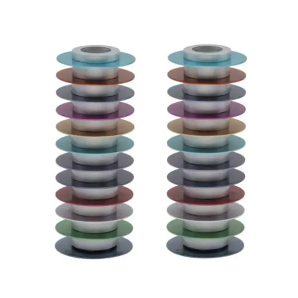 Yair Emanuel, chandeliers à disques empilés - Multicolore