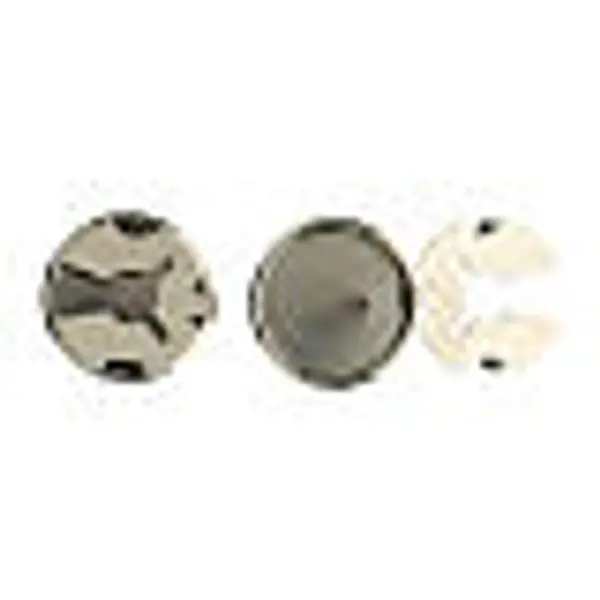 Cache-boutons set de 2 nacre noire croix de Malte base couleur nickel
