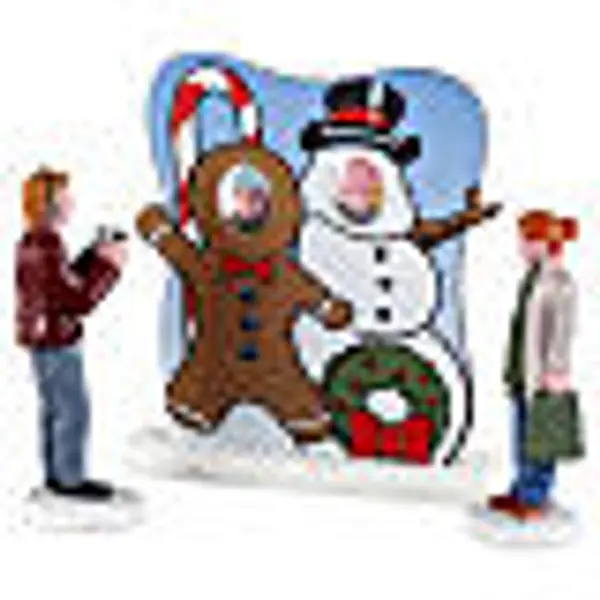 Frosty Photo Op set 3 pièces statuette Lemax Harvest Crossing 8x13x4 cm - 52533