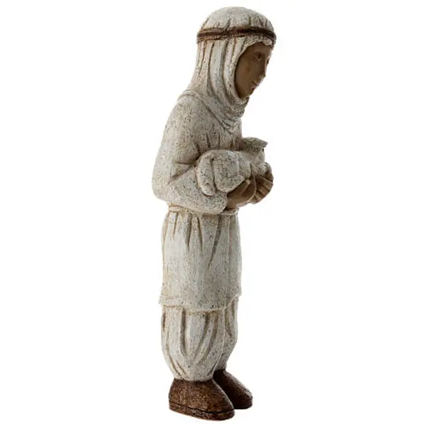 Berger blanc agneau Crèche Paysanne