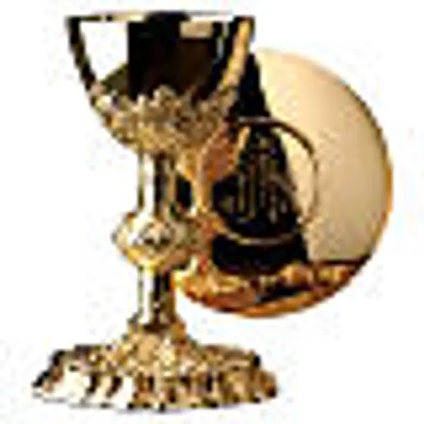 Calice et patène Molina motif exclusif argent 925 massif doré