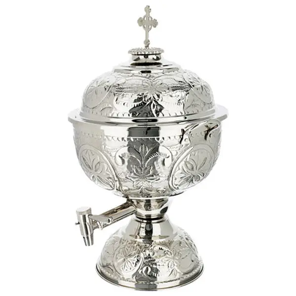 Vase pour huile sainte Infirmes argenté 5 l